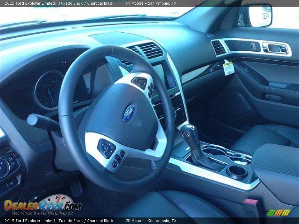 2015 Ford Explorer Limited Tuxedo Black / Charcoal Black Photo #29
