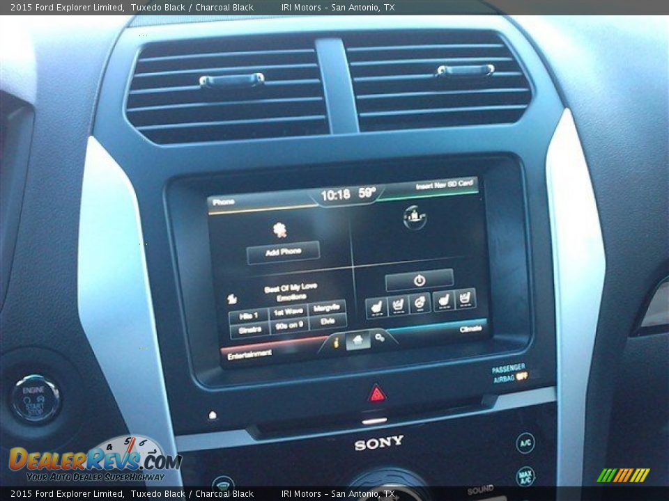 2015 Ford Explorer Limited Tuxedo Black / Charcoal Black Photo #36