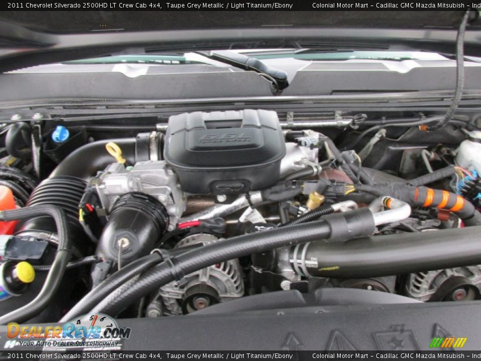 2011 Chevrolet Silverado 2500HD LT Crew Cab 4x4 Taupe Grey Metallic / Light Titanium/Ebony Photo #12
