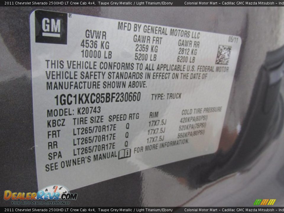 2011 Chevrolet Silverado 2500HD LT Crew Cab 4x4 Taupe Grey Metallic / Light Titanium/Ebony Photo #19