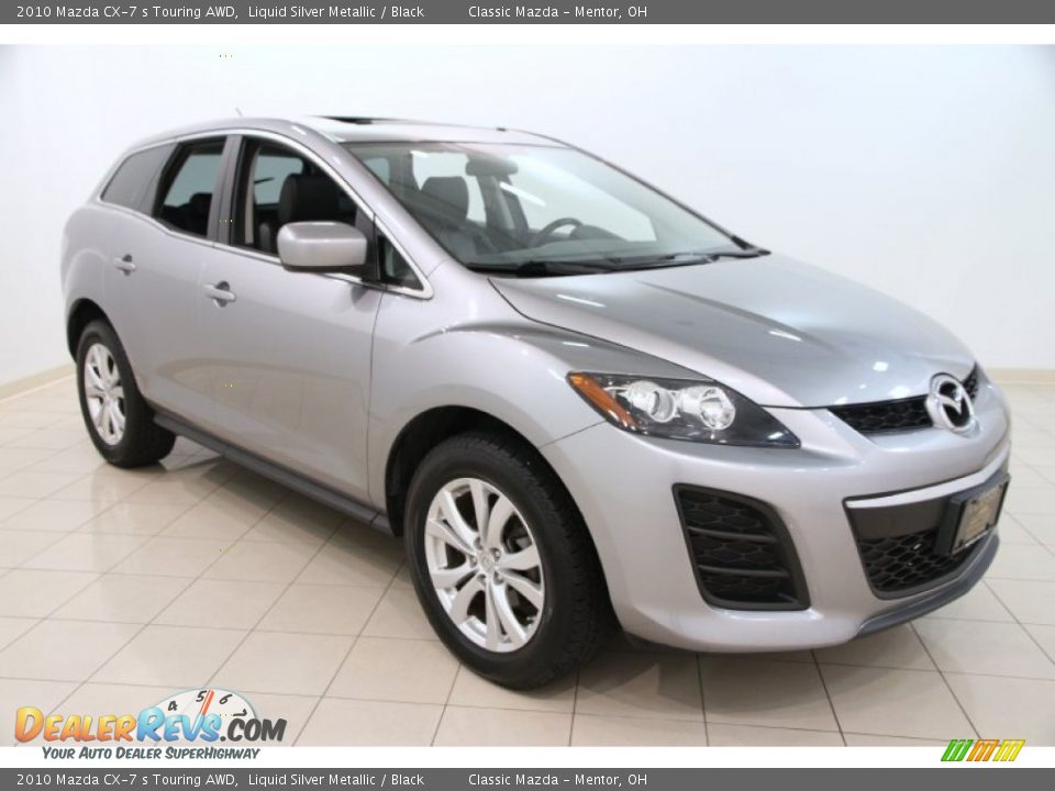 2010 Mazda CX-7 s Touring AWD Liquid Silver Metallic / Black Photo #1