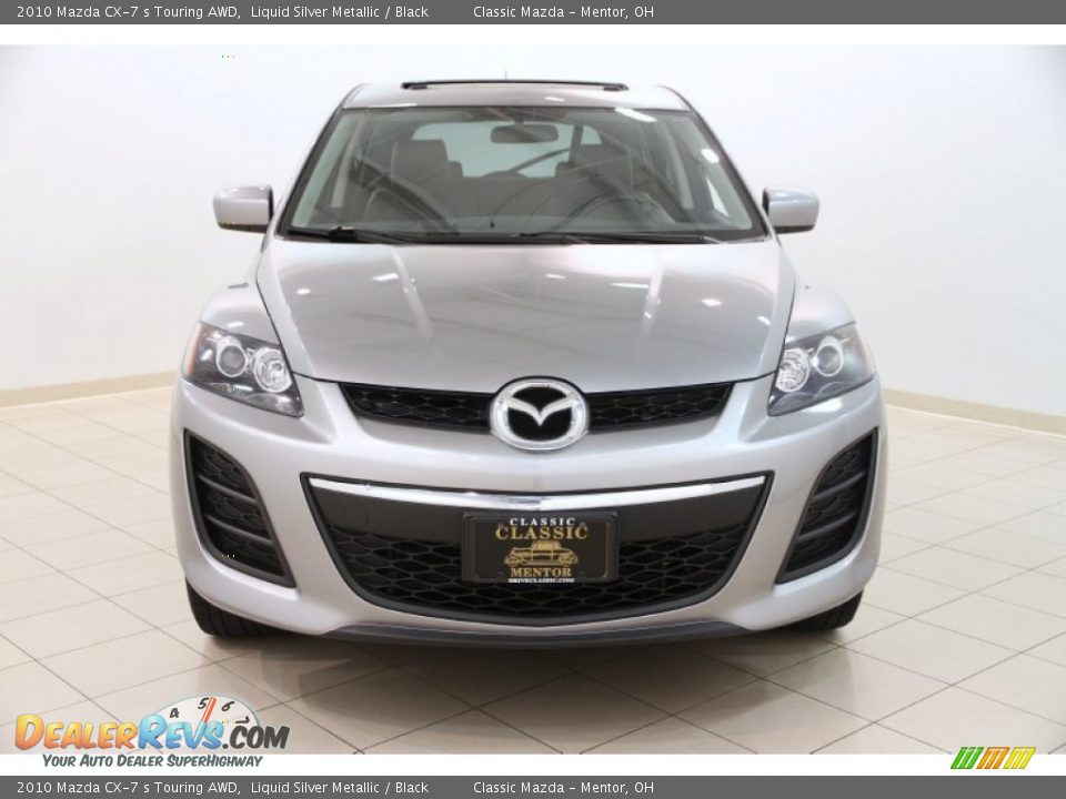 2010 Mazda CX-7 s Touring AWD Liquid Silver Metallic / Black Photo #2