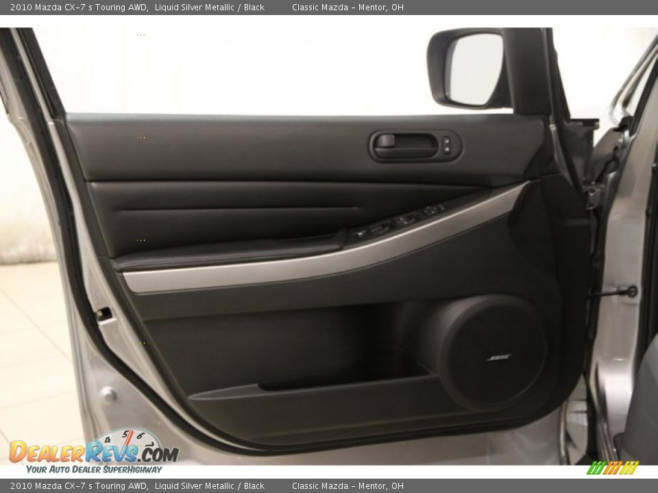 2010 Mazda CX-7 s Touring AWD Liquid Silver Metallic / Black Photo #4