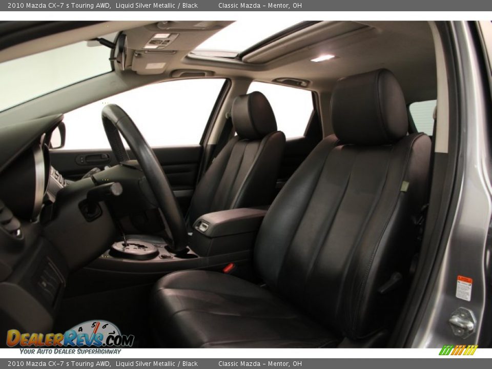 2010 Mazda CX-7 s Touring AWD Liquid Silver Metallic / Black Photo #5