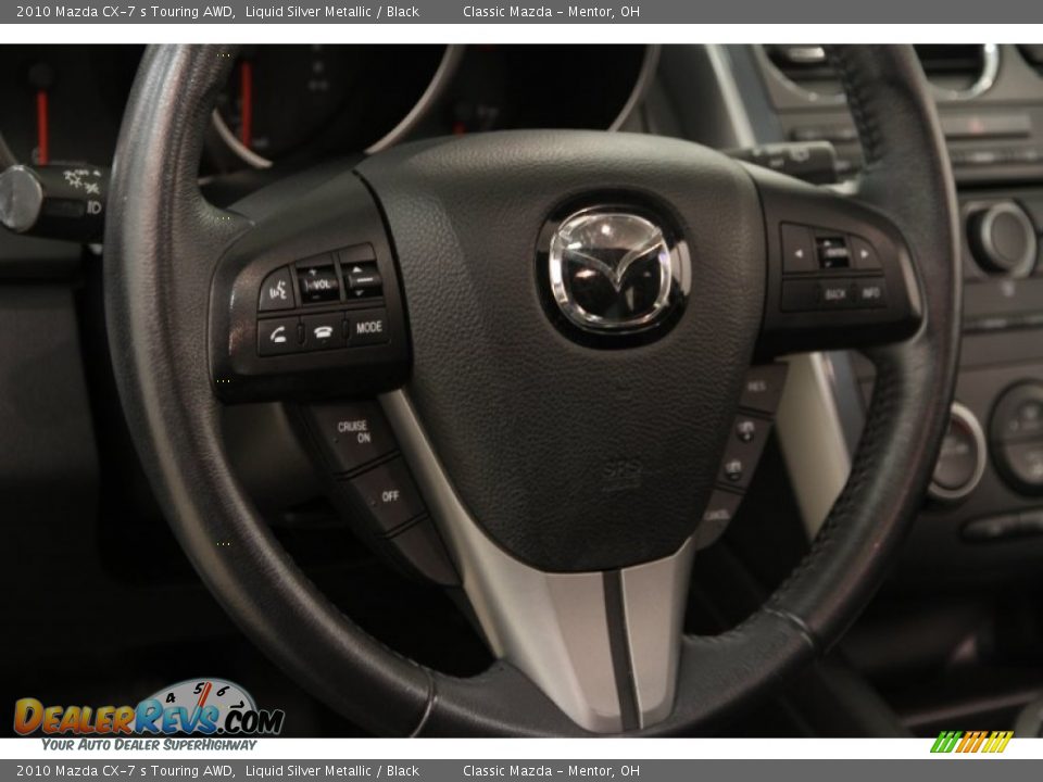 2010 Mazda CX-7 s Touring AWD Liquid Silver Metallic / Black Photo #6