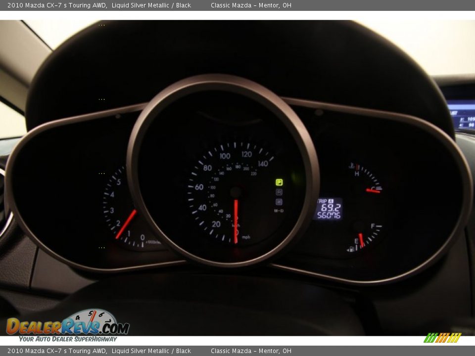 2010 Mazda CX-7 s Touring AWD Liquid Silver Metallic / Black Photo #7