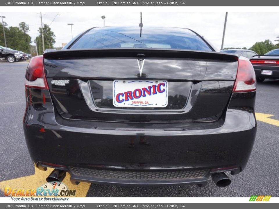 2008 Pontiac G8 Panther Black Metallic / Onyx Photo #6