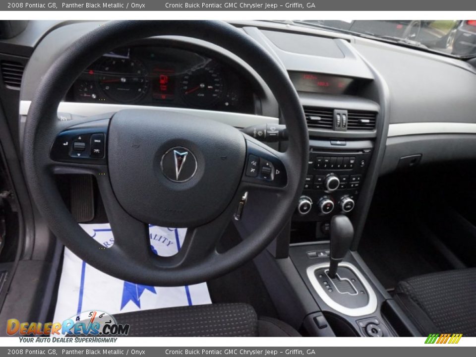 2008 Pontiac G8 Panther Black Metallic / Onyx Photo #10