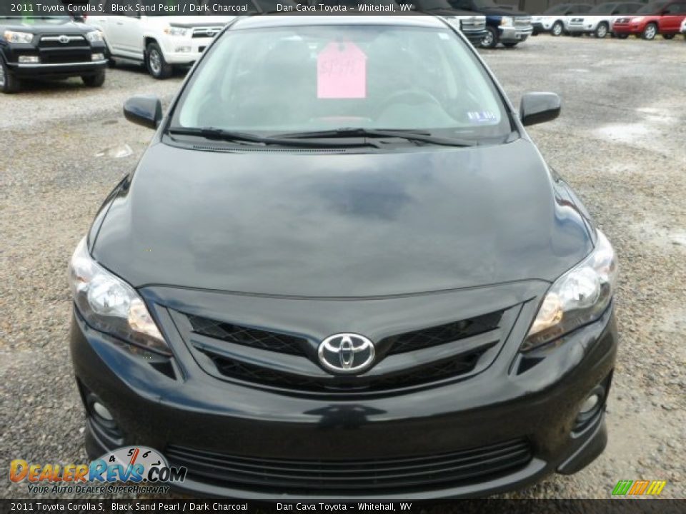 2011 Toyota Corolla S Black Sand Pearl / Dark Charcoal Photo #8