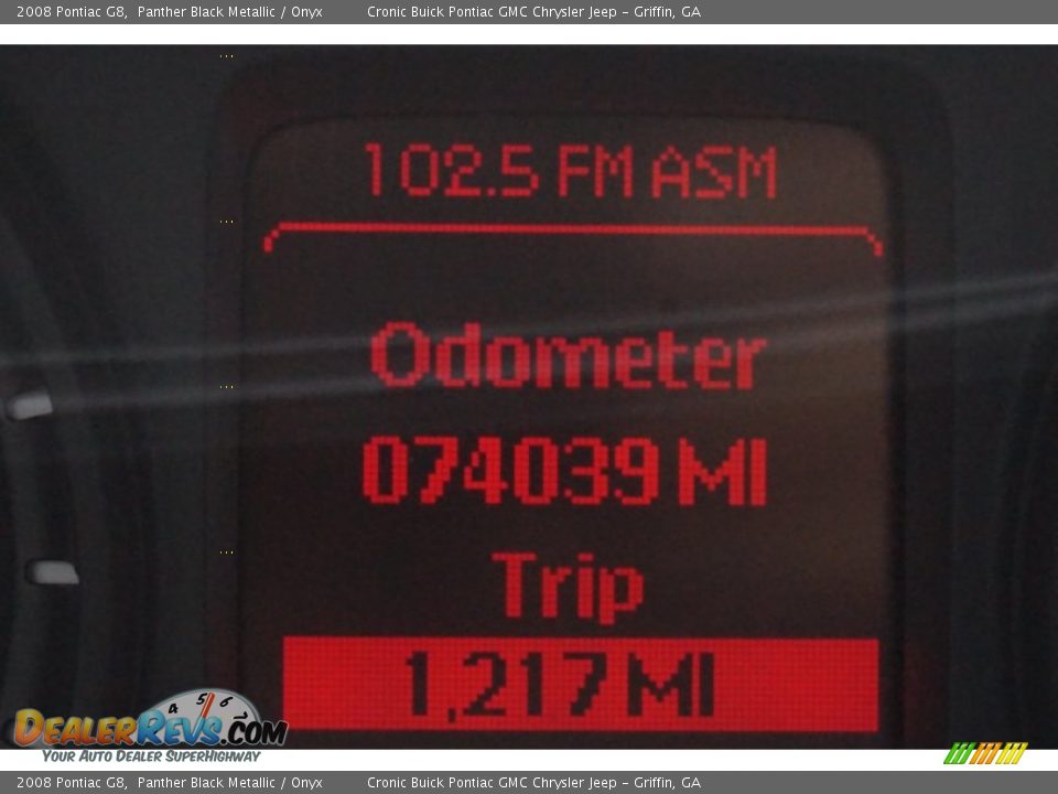 2008 Pontiac G8 Panther Black Metallic / Onyx Photo #21