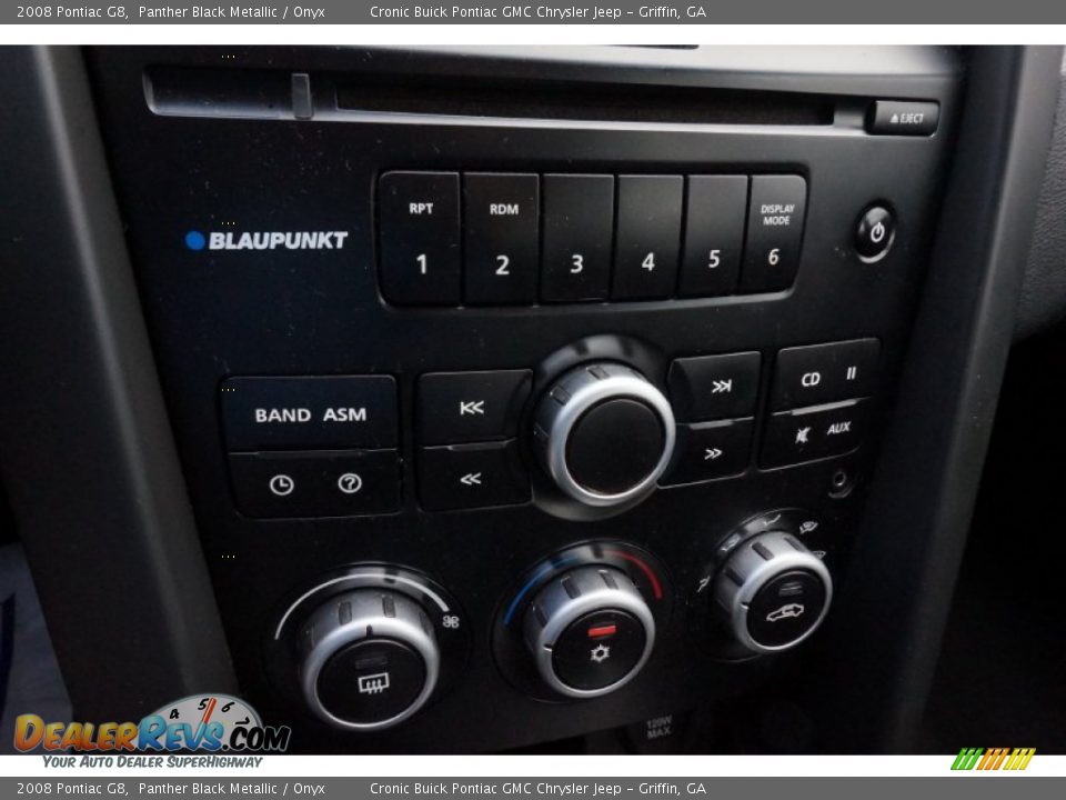 2008 Pontiac G8 Panther Black Metallic / Onyx Photo #22