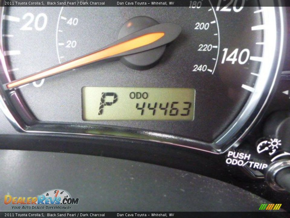 2011 Toyota Corolla S Black Sand Pearl / Dark Charcoal Photo #19