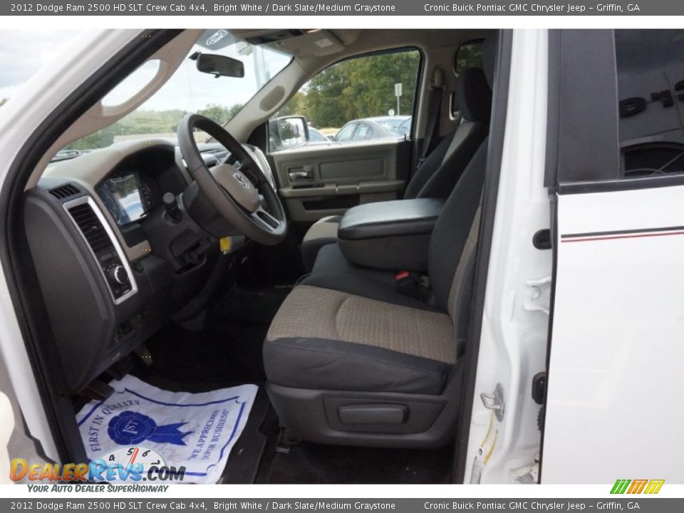 2012 Dodge Ram 2500 HD SLT Crew Cab 4x4 Bright White / Dark Slate/Medium Graystone Photo #8
