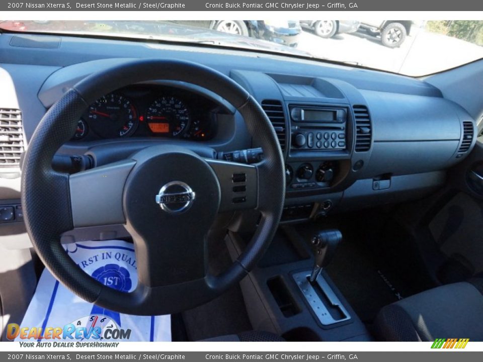 2007 Nissan Xterra S Desert Stone Metallic / Steel/Graphite Photo #10