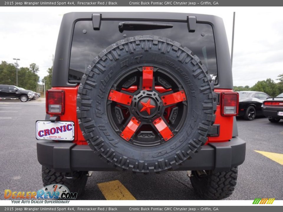 2015 Jeep Wrangler Unlimited Sport 4x4 Firecracker Red / Black Photo #6