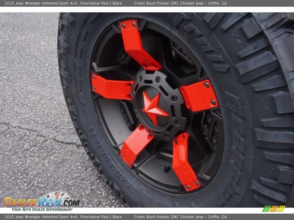 2015 Jeep Wrangler Unlimited Sport 4x4 Firecracker Red / Black Photo #12