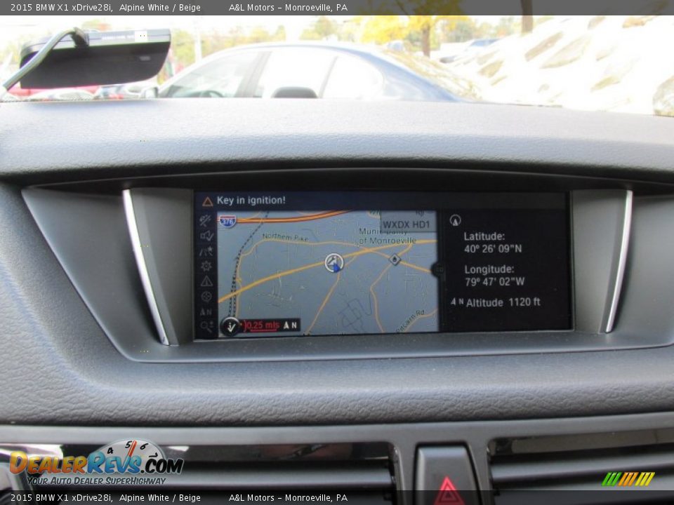 2015 BMW X1 xDrive28i Alpine White / Beige Photo #17