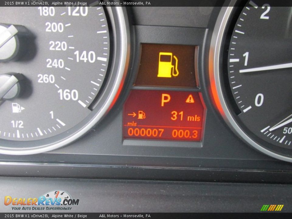 2015 BMW X1 xDrive28i Alpine White / Beige Photo #20