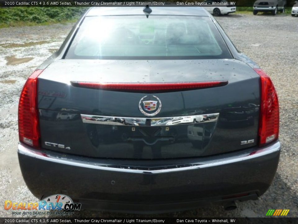 2010 Cadillac CTS 4 3.6 AWD Sedan Thunder Gray ChromaFlair / Light Titanium/Ebony Photo #4