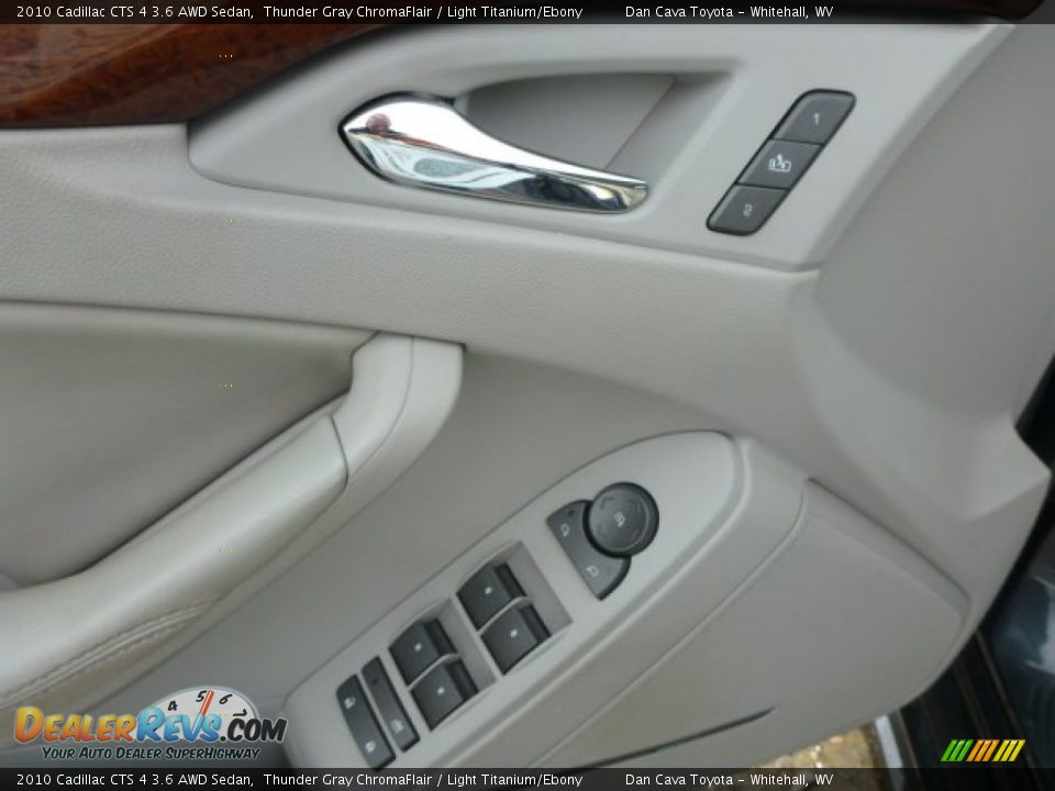 2010 Cadillac CTS 4 3.6 AWD Sedan Thunder Gray ChromaFlair / Light Titanium/Ebony Photo #13