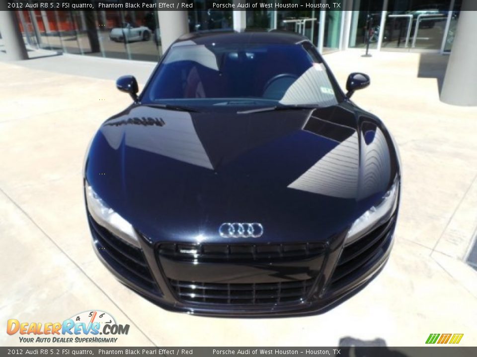 2012 Audi R8 5.2 FSI quattro Phantom Black Pearl Effect / Red Photo #2