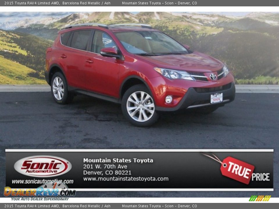 2015 Toyota RAV4 Limited AWD Barcelona Red Metallic / Ash Photo #1