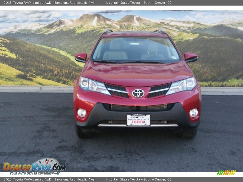 2015 Toyota RAV4 Limited AWD Barcelona Red Metallic / Ash Photo #2