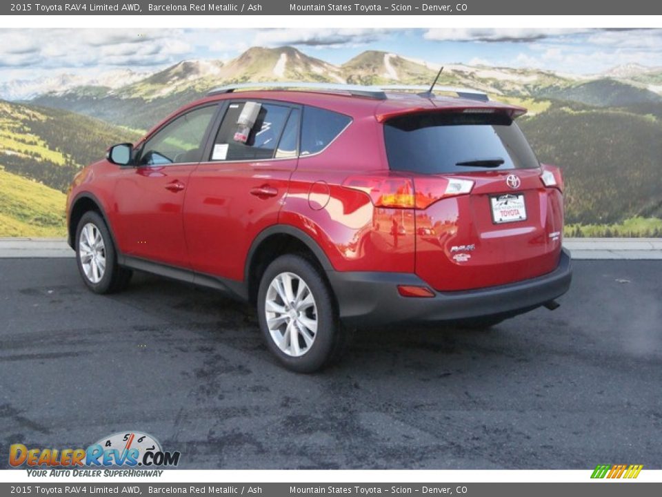 2015 Toyota RAV4 Limited AWD Barcelona Red Metallic / Ash Photo #3