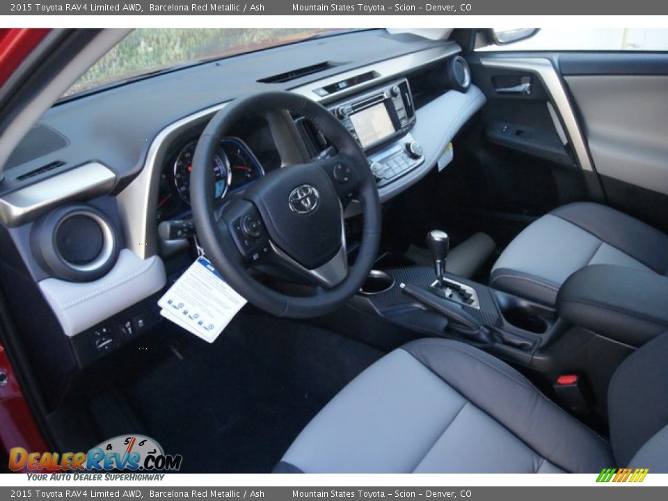 2015 Toyota RAV4 Limited AWD Barcelona Red Metallic / Ash Photo #5