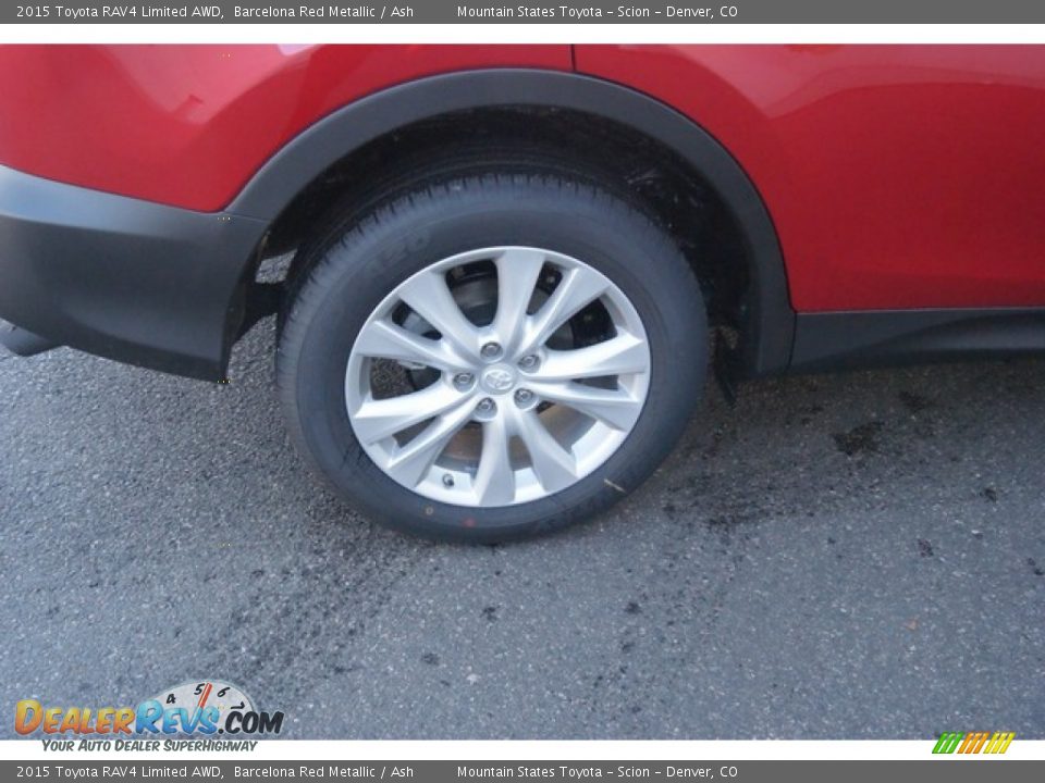 2015 Toyota RAV4 Limited AWD Barcelona Red Metallic / Ash Photo #9