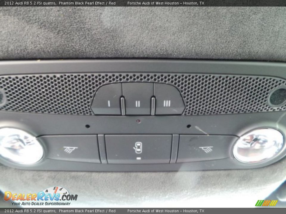 2012 Audi R8 5.2 FSI quattro Phantom Black Pearl Effect / Red Photo #19
