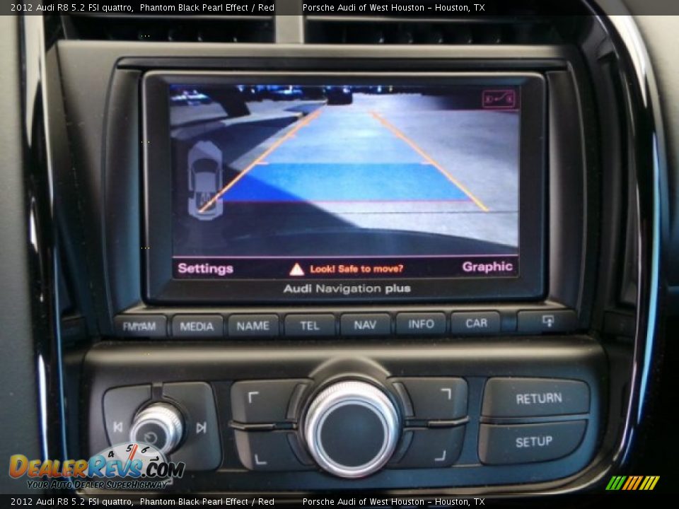 2012 Audi R8 5.2 FSI quattro Phantom Black Pearl Effect / Red Photo #21
