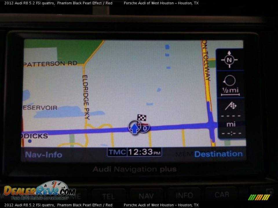 2012 Audi R8 5.2 FSI quattro Phantom Black Pearl Effect / Red Photo #22