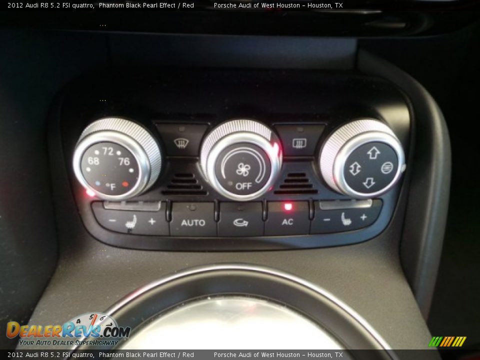2012 Audi R8 5.2 FSI quattro Phantom Black Pearl Effect / Red Photo #23