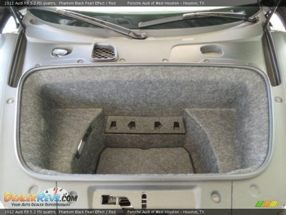 2012 Audi R8 5.2 FSI quattro Phantom Black Pearl Effect / Red Photo #36