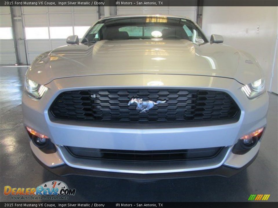 Ingot Silver Metallic 2015 Ford Mustang V6 Coupe Photo #2