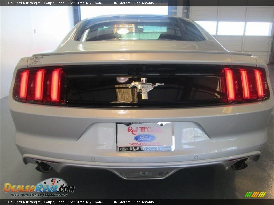 2015 Ford Mustang V6 Coupe Ingot Silver Metallic / Ebony Photo #6