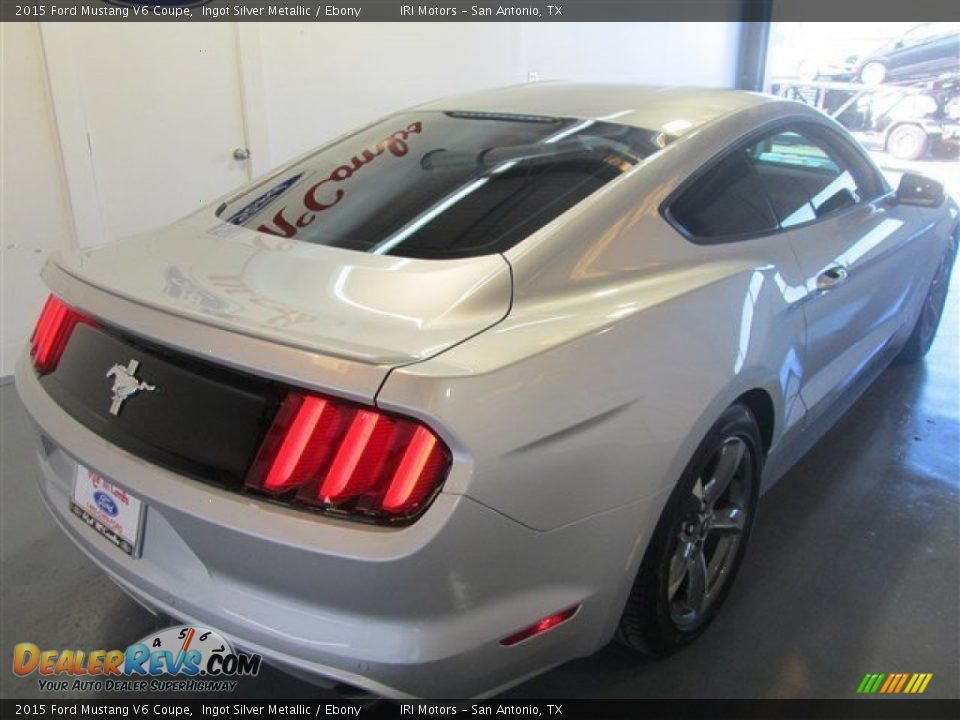 2015 Ford Mustang V6 Coupe Ingot Silver Metallic / Ebony Photo #7