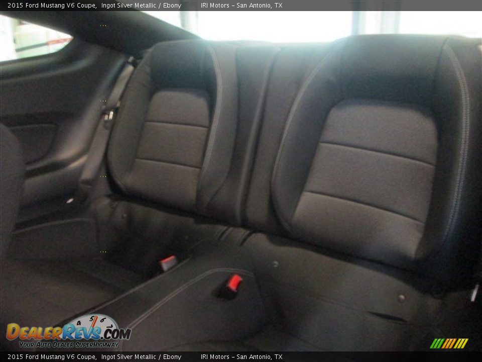 Rear Seat of 2015 Ford Mustang V6 Coupe Photo #11