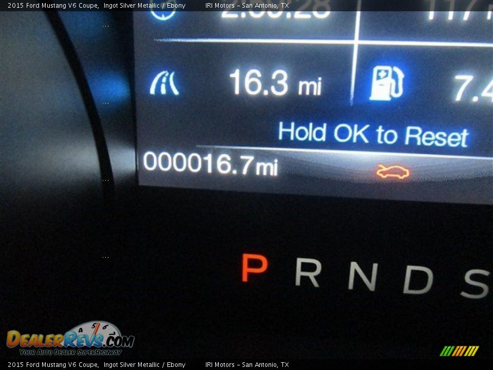 2015 Ford Mustang V6 Coupe Ingot Silver Metallic / Ebony Photo #19