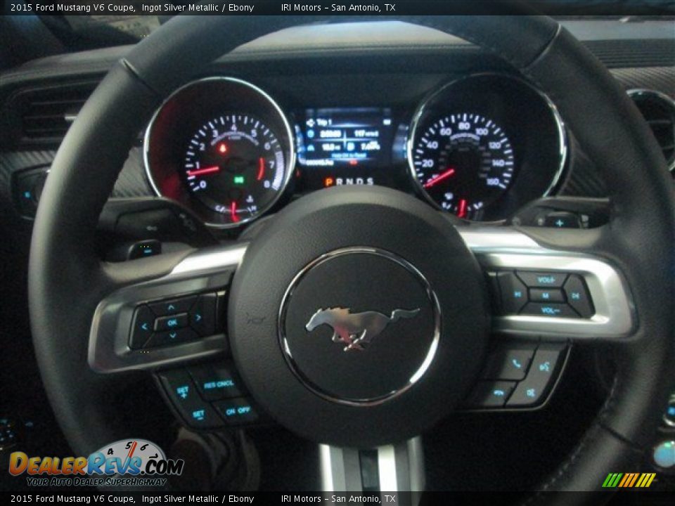 2015 Ford Mustang V6 Coupe Steering Wheel Photo #20