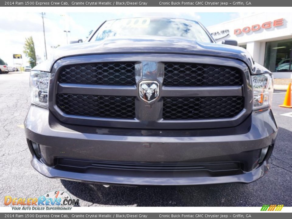 2014 Ram 1500 Express Crew Cab Granite Crystal Metallic / Black/Diesel Gray Photo #2
