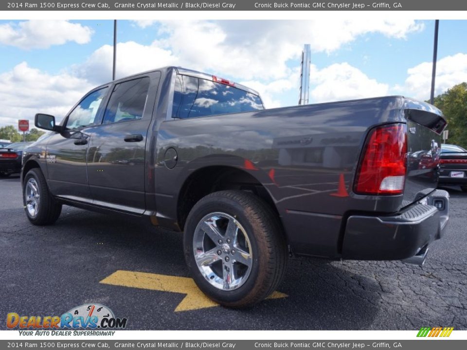 2014 Ram 1500 Express Crew Cab Granite Crystal Metallic / Black/Diesel Gray Photo #5