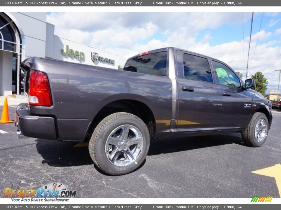 2014 Ram 1500 Express Crew Cab Granite Crystal Metallic / Black/Diesel Gray Photo #7