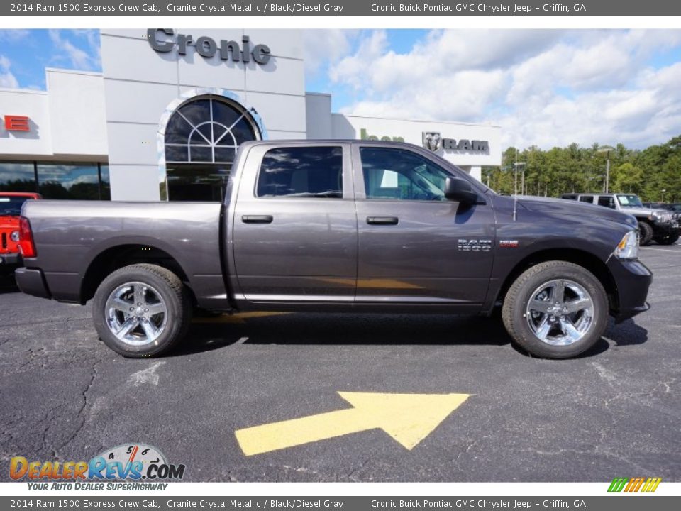 2014 Ram 1500 Express Crew Cab Granite Crystal Metallic / Black/Diesel Gray Photo #8