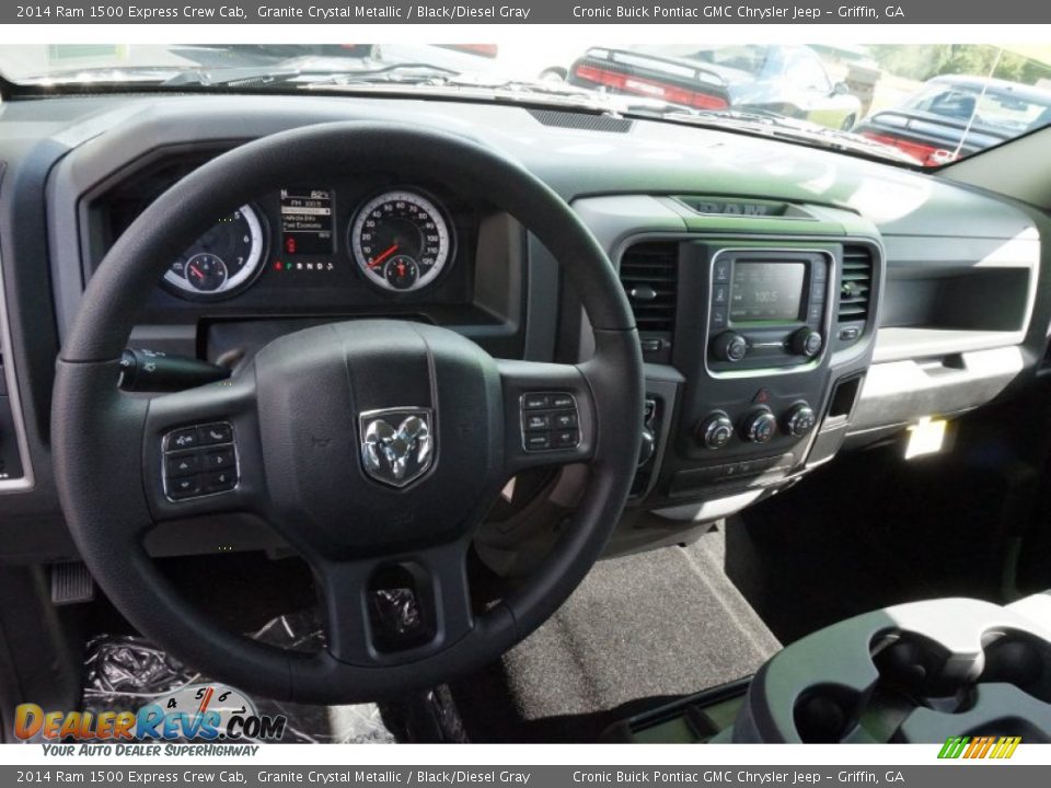 2014 Ram 1500 Express Crew Cab Granite Crystal Metallic / Black/Diesel Gray Photo #10
