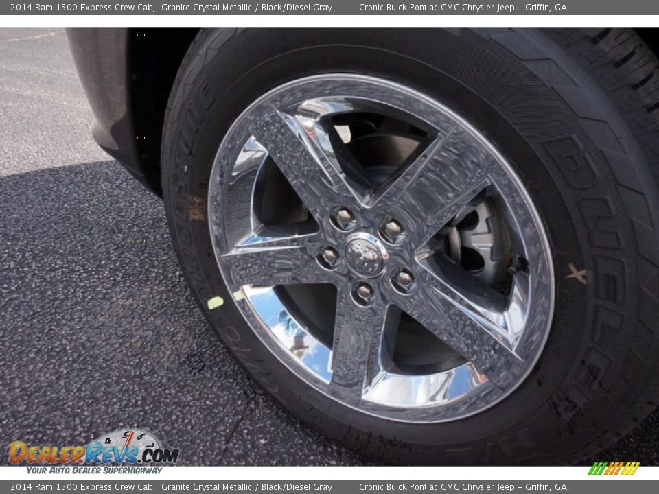 2014 Ram 1500 Express Crew Cab Granite Crystal Metallic / Black/Diesel Gray Photo #11
