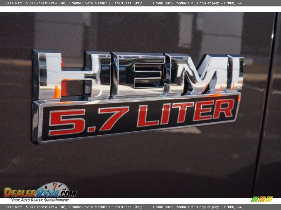 2014 Ram 1500 Express Crew Cab Granite Crystal Metallic / Black/Diesel Gray Photo #12