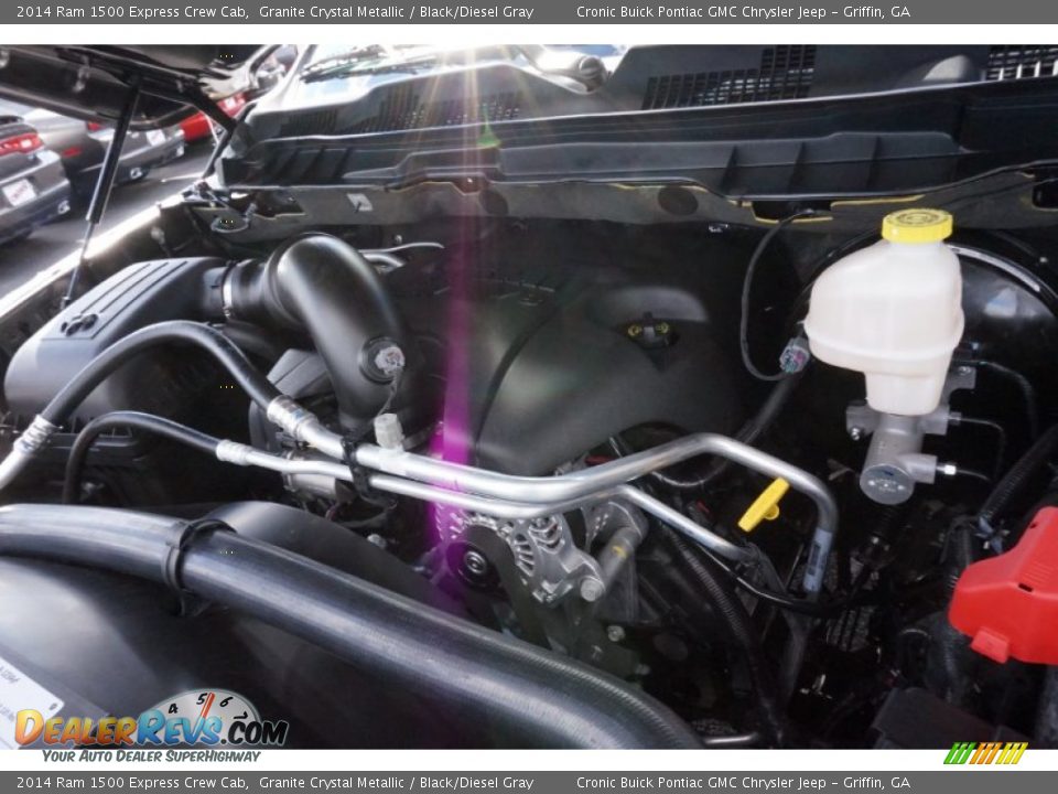 2014 Ram 1500 Express Crew Cab Granite Crystal Metallic / Black/Diesel Gray Photo #13