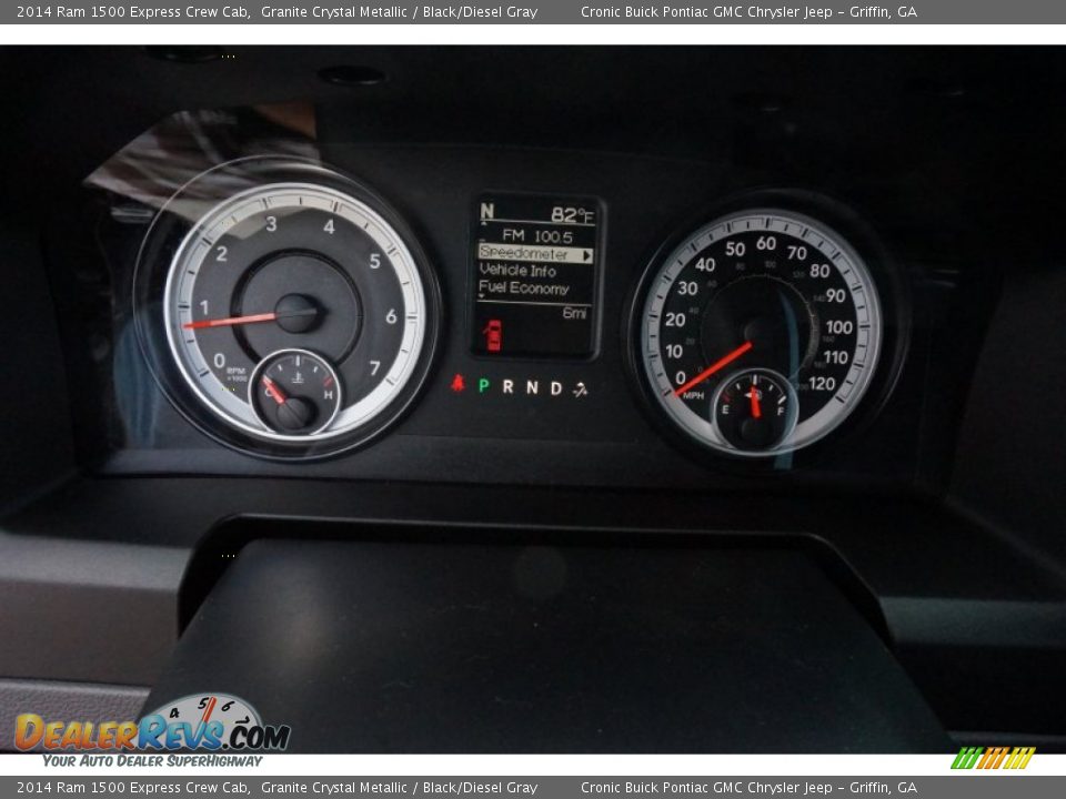 2014 Ram 1500 Express Crew Cab Granite Crystal Metallic / Black/Diesel Gray Photo #14